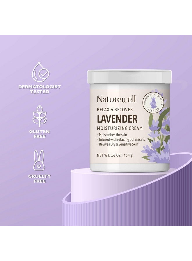 NATURE WELL Lavender Smooth & Soften Moisturizing Cream For Face, Body, & Hands, Infused With Natural Oils & Extracts, Restores Skin Moisture Barrier, 16 Oz. - Image 1
