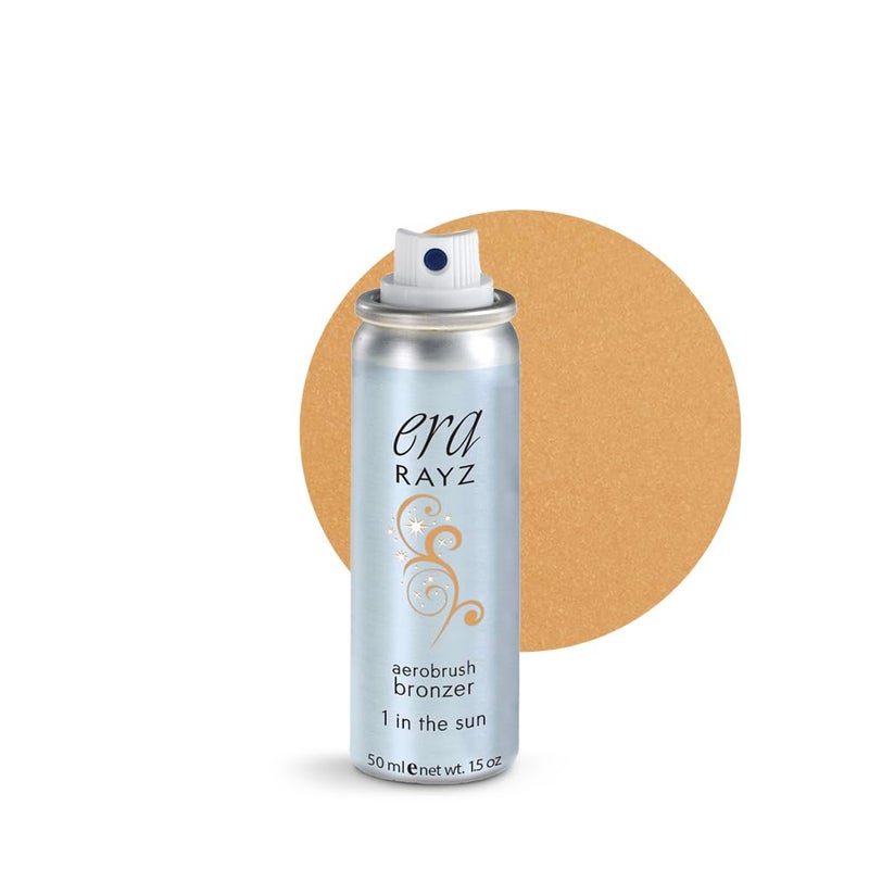 ERA Beauty ERA Rayz spray on bronzer 1 In The Sun 15 oz airbrush makeup everyday buildable professional aerobrush cosmetics by Era Beauty