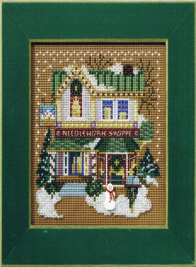 Mill Hill MH148302 Needlework Shop Beaded Counted Cross Stitch Kit 2008 Buttons & Beads Winter Christmas Village Series
