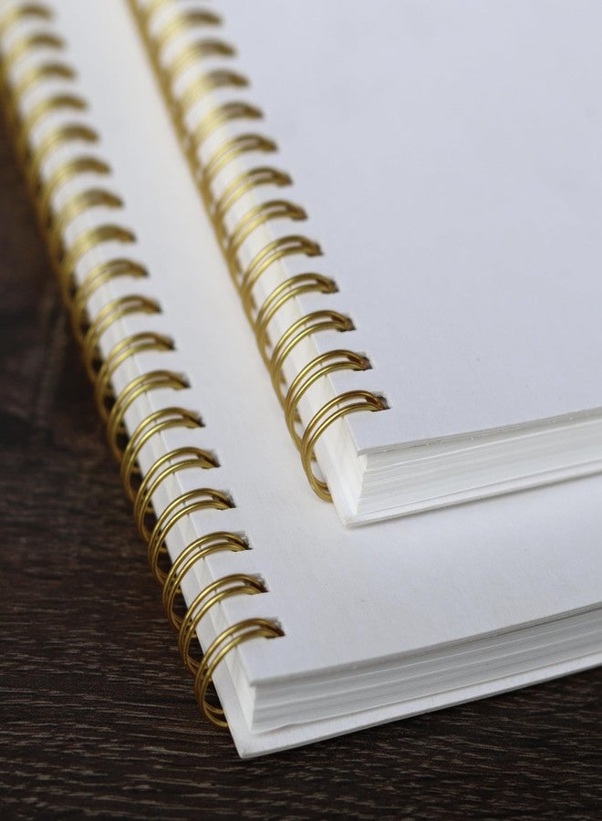 INNAXA Spiral Notebook | Blank Notebook | Sketch Book for Drawing Doodling Sketching Writing | Off White | (Pack-2) - Image 3