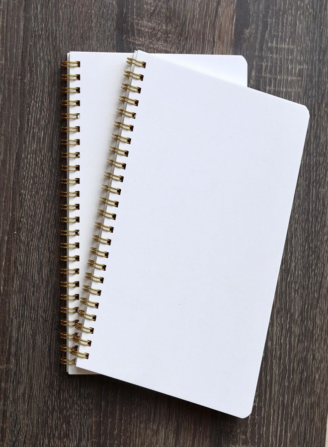 INNAXA Spiral Notebook | Blank Notebook | Sketch Book for Drawing Doodling Sketching Writing | Off White | (Pack-2) - Image 1