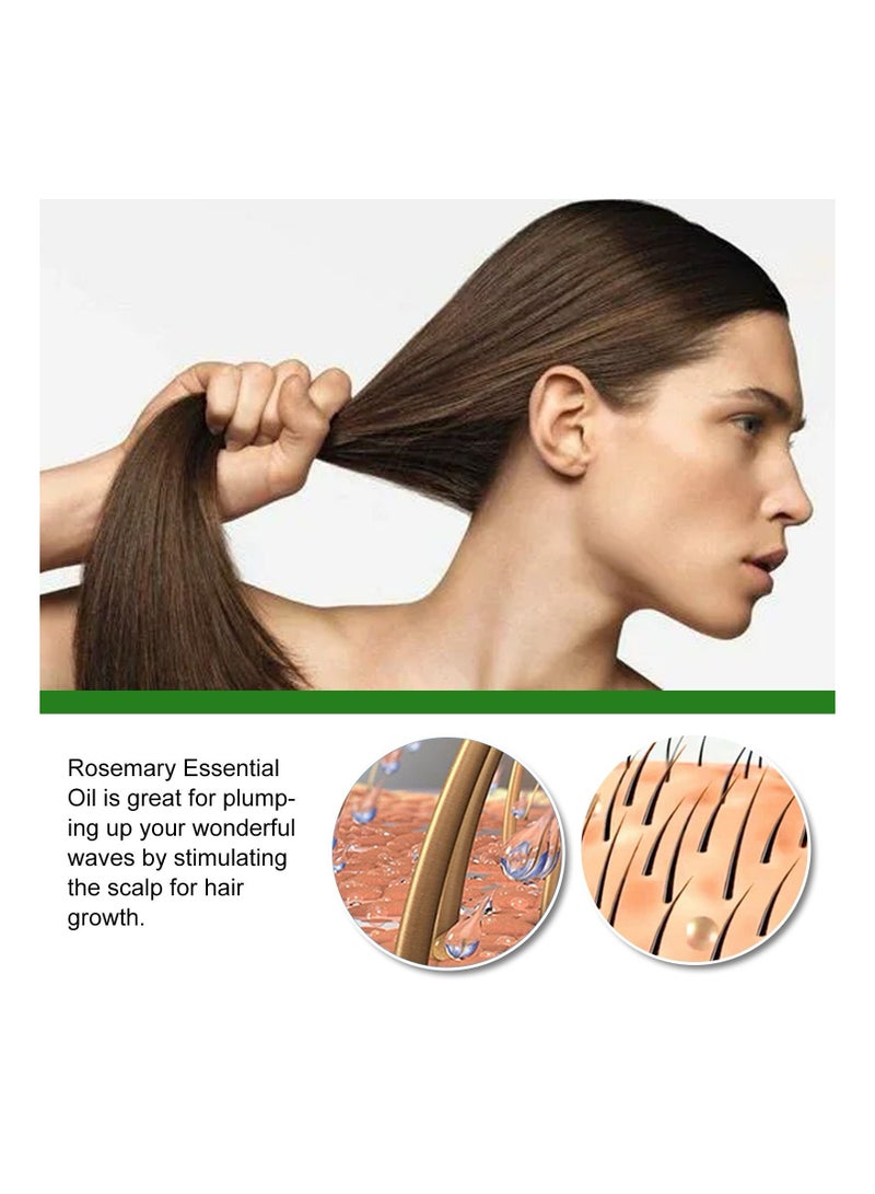 EELHOE 30ml Rosemary Hair Growth Essential Oil Prevent Hair Loss Nourish Scalp Strengthen Hair - Image 2