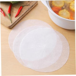 Oil Absorbing Sheets for Food 10 Pieces 28cm Round Kitchen Grease Remover Paper for Frying and Cooking Healthy Meal Preparation and Serving Supplies