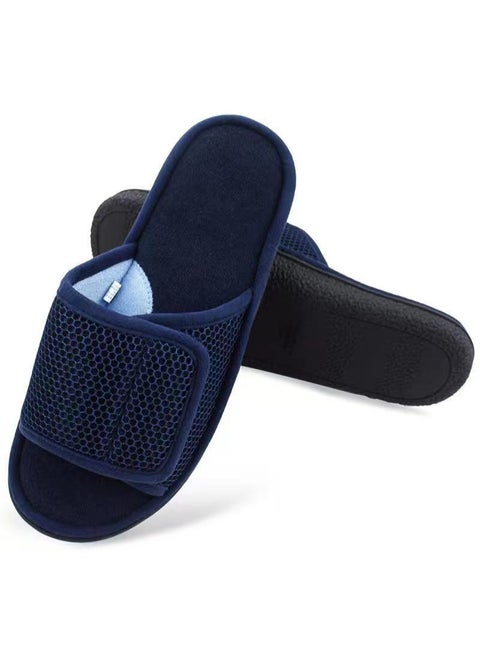 Diabetic Shoes, Extra Wide Width Open Toe Sandals, Adjustable Arthritis Edema Slippers for Elderly