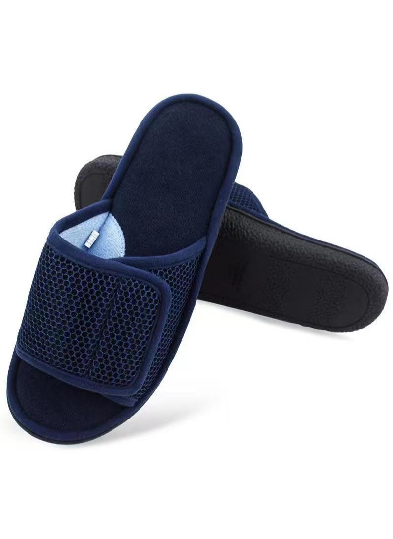 Diabetic Shoes, Extra Wide Width Open Toe Sandals, Adjustable Arthritis Edema Slippers for Elderly