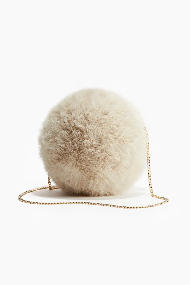 H&M Fluffy spherical crossbody bag