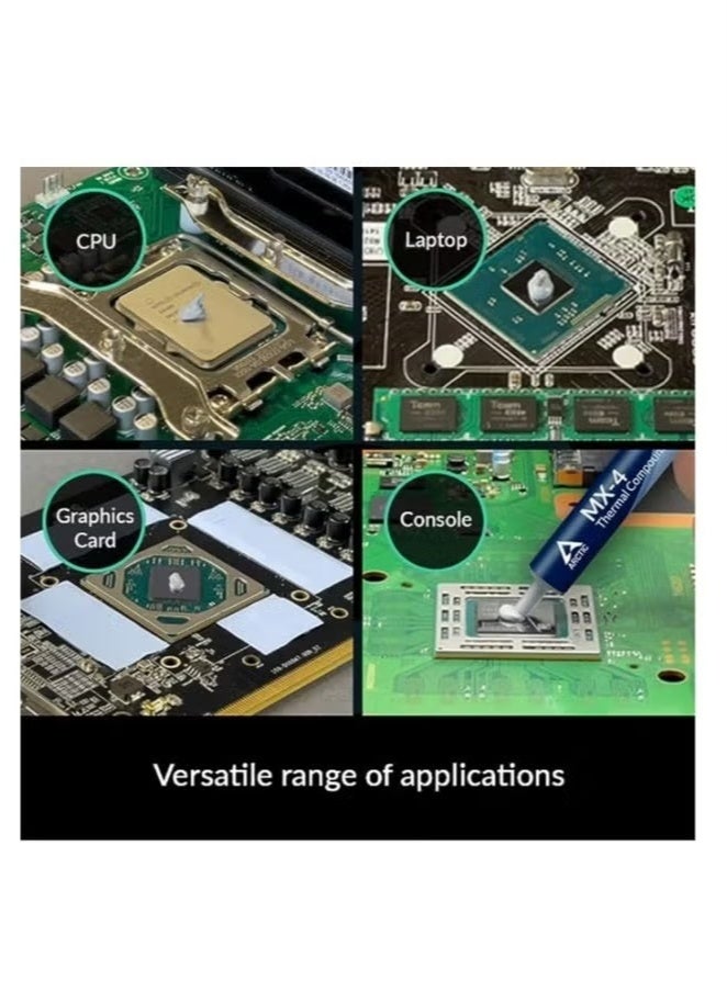 Arctic MX-4 (incl. Spatula, 4 g) Thermal Paste for Computer CPU, GPU - PC, PS4, XBOX, Heat Conductive Silicon-based Thermal Pastes, Thermal Compound High Thermal Conductivity, long durability, safe application, non-conductive - Image 3