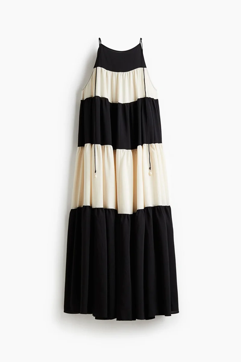 H&M Tiered tie-strap dress