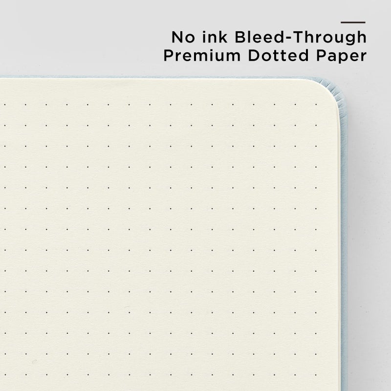 &And Per Se ⩓ Per Se Dotted Journal Notebook  A5 Hardcover Leather Bullet Dotted Journal  160 Pages 100 Gsm Thick Paper  3 Sheets Of Stickers Included- 5.7'' X 8'' (Turquoise) - Image 5