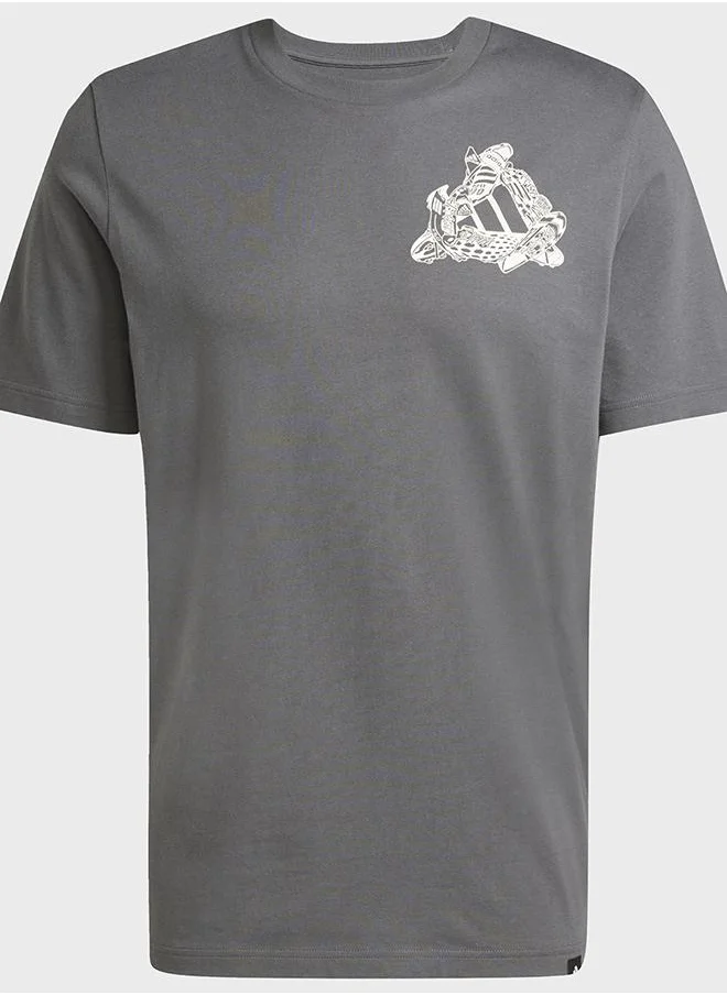 Adidas Football Kicks Graphic T-Shirt