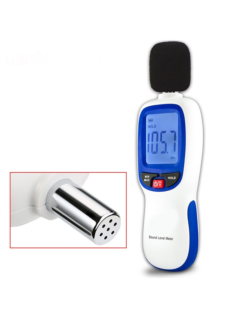 Decibel Meter Sound Level Reader 30-130dB(A), Hand-held Sound Noise Meter, Digital Noise Meter Decibel Monitoring Tester Calibrated Audio Noise Volume Measuring Tool