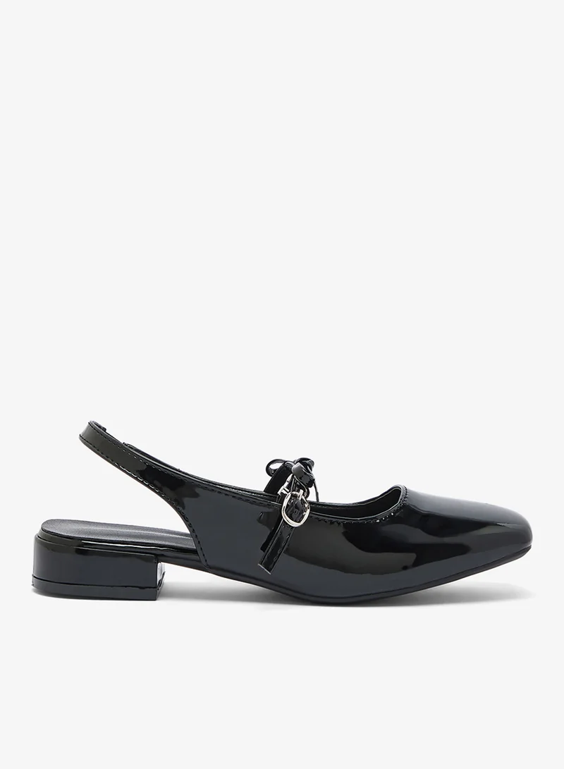 جينجر Bow Detail Classic Ballet Flats