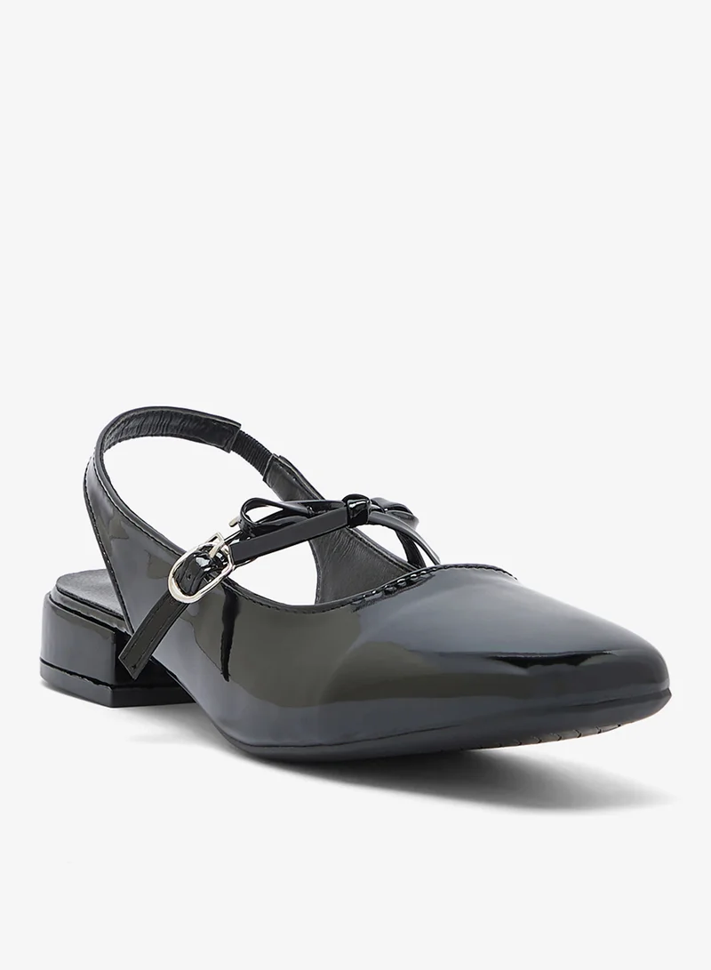 جينجر Bow Detail Classic Ballet Flats