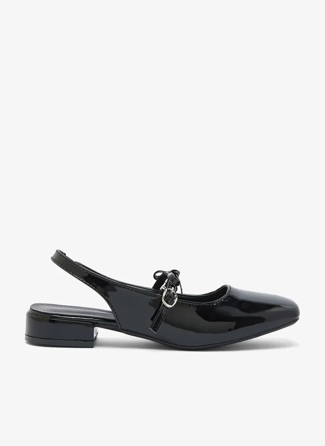 جينجر حذاء باليرينا كلاسيكي بتفاصيل فيونكة