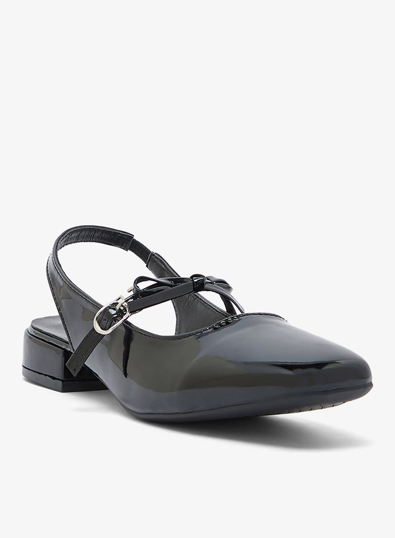 Ginger Bow Detail Classic Ballet Flats - Image 2