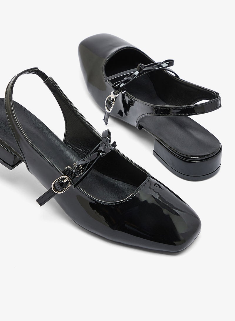 Ginger Bow Detail Classic Ballet Flats - Image 4