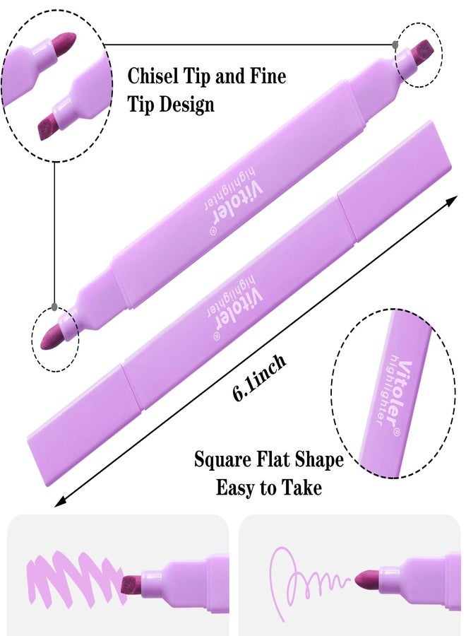 Vitoler Bible Highlighters,Assorted Colors Highlighters Dual Tip,Highlighter Set for Journaling Supplies - Image 4