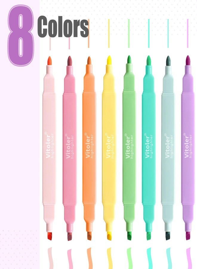 Vitoler Bible Highlighters,Assorted Colors Highlighters Dual Tip,Highlighter Set for Journaling Supplies - Image 2