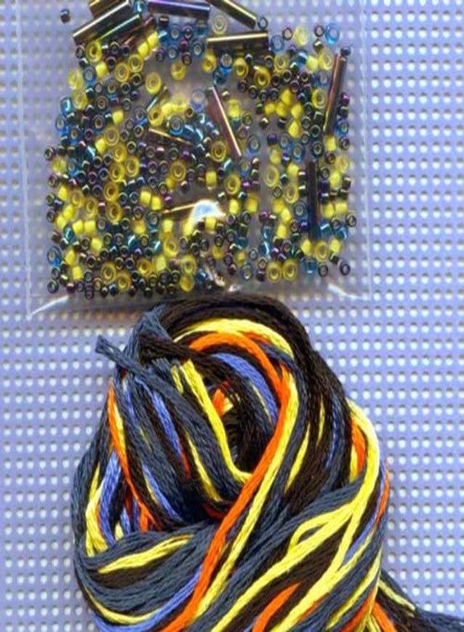 Mill Hill Black Swallowtail Butterfly Beaded Counted Cross Stitch Ornament Kit Mill Hill 2011 Spring Bouquet MH18-1103 - Image 3