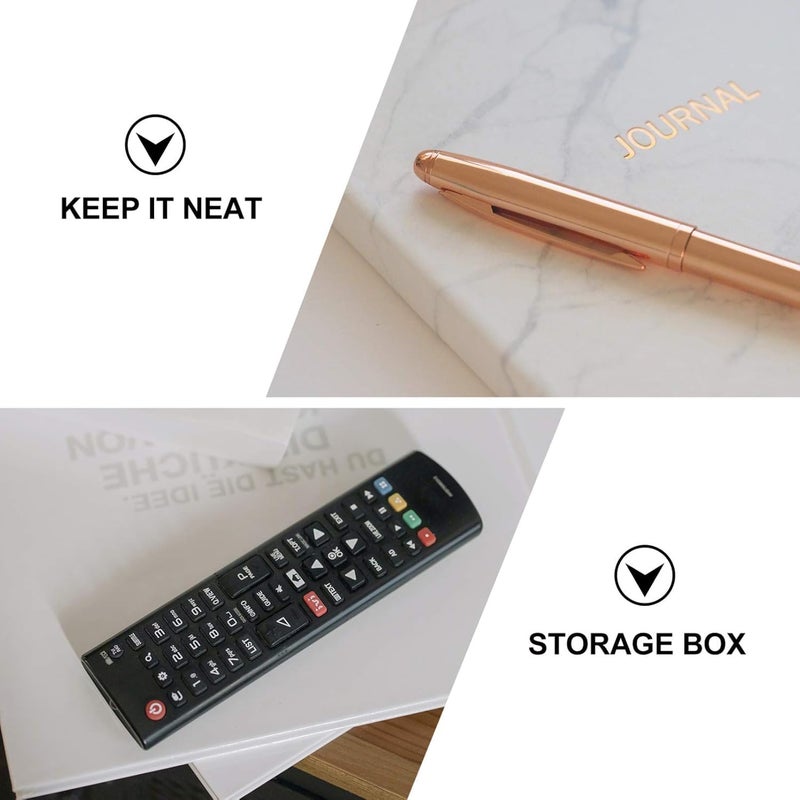 Acrylic Remote Control Holder 1 Grid Wall Mount Phone Holder Clear Media Storage Box Organiser for Office School Home Bedside Table Bed Phone Charging - Image 4