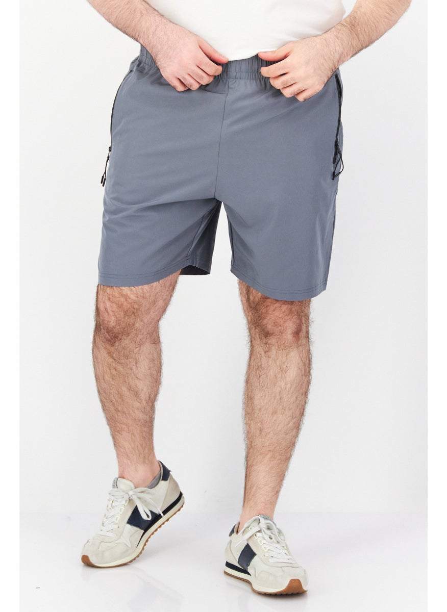 Athletex - Men Sportswear Fit Training Shorts, Teal Blue - Image 1