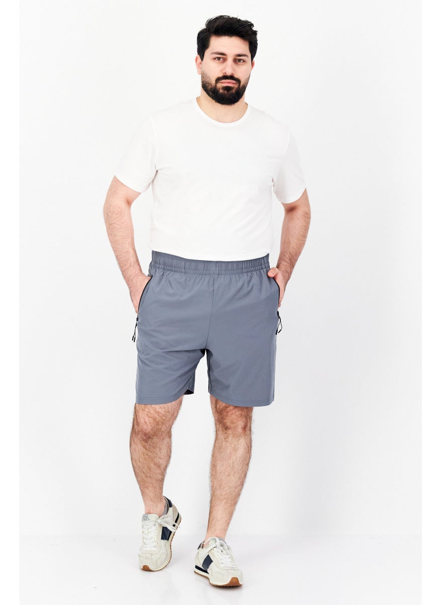 Athletex - Men Sportswear Fit Training Shorts, Teal Blue - Image 1