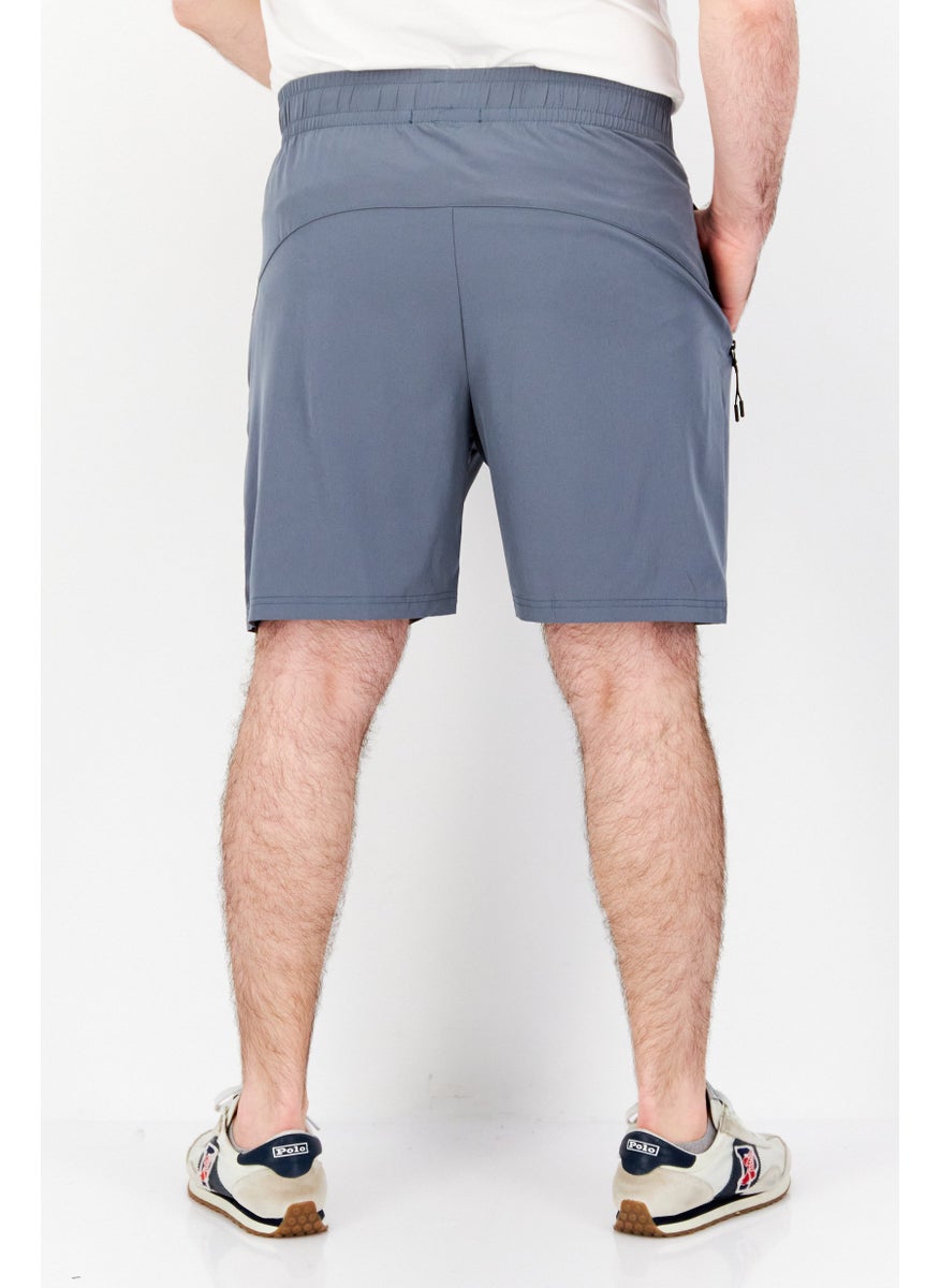Athletex - Men Sportswear Fit Training Shorts, Teal Blue - Image 1