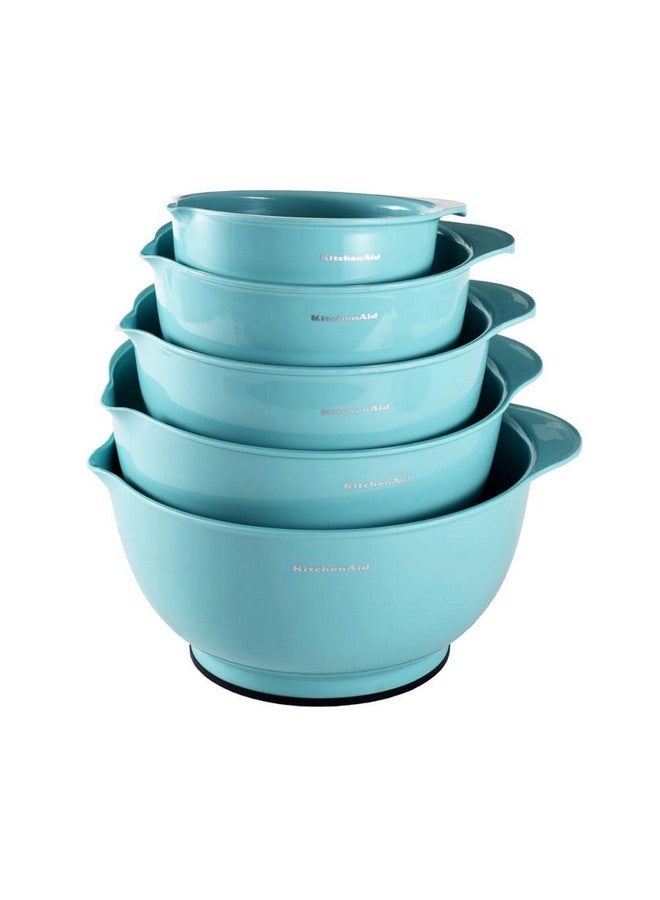 KitchenAid KitchenAid Classic Mixing Bowls, Set of 5, Aqua Sky 2  - Image 1