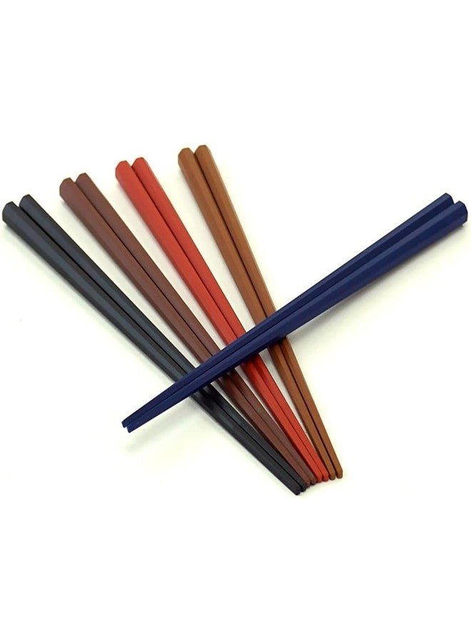 Sunlife Colorful Octagonal PBT Chopsticks, Made in Japan, Dishwasher Safe, 9.1 inches (23 cm), Set of 5 Pairs - Image 3