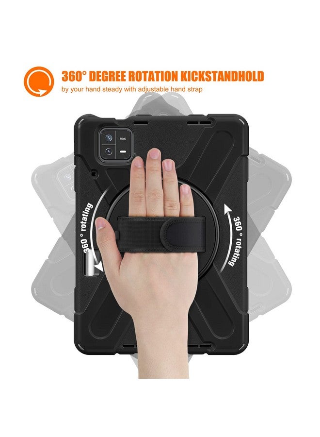 ProElite ProElite Rugged 3 Layer Armor case Cover for Xiaomi Mi Pad 6 11inch with Hand Grip and Rotating Kickstand with Shoulder Strap & Pen Holder, Black - Image 5