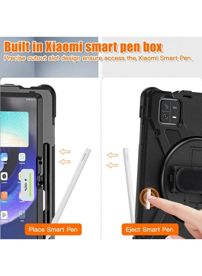 ProElite ProElite Rugged 3 Layer Armor case Cover for Xiaomi Mi Pad 6 11inch with Hand Grip and Rotating Kickstand with Shoulder Strap & Pen Holder, Black - Image 4