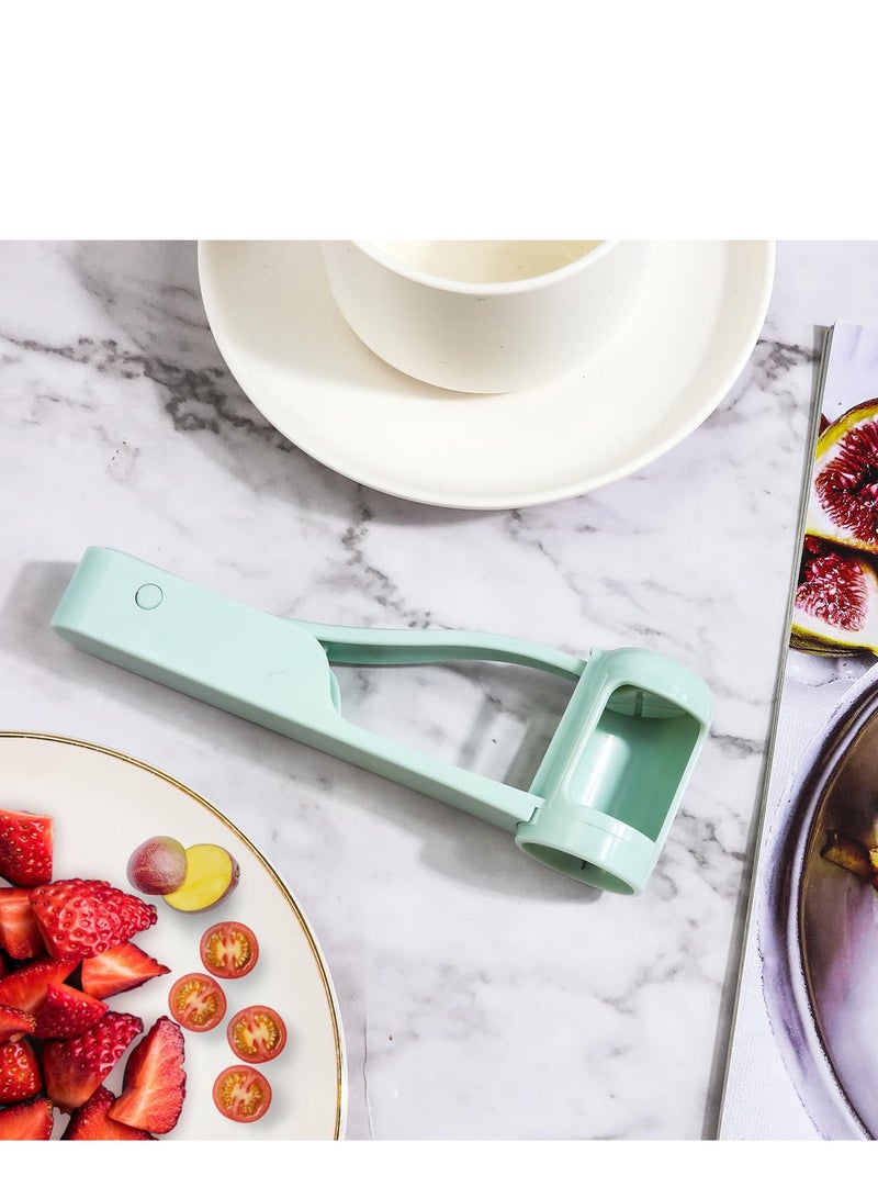 KASTWAVE Grape Cutter, Stainless Steel kitchen Gadget Fruit Slicer, Slicer Machine Cherry Tomato Strawberry Slicer for Kitchen Vegetable Fruit Salad Cake Cutting Tools - Image 3