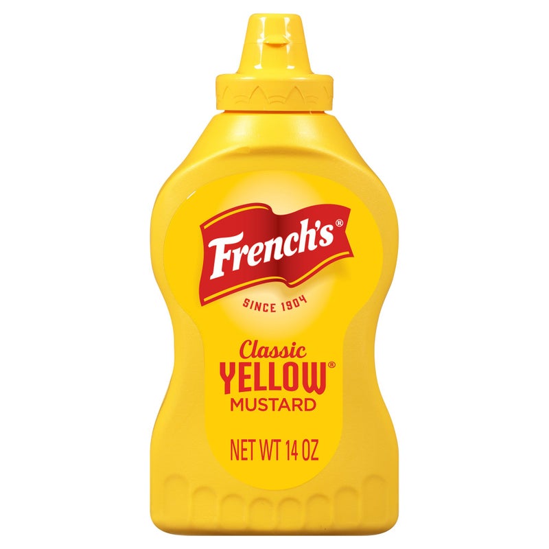 French'S Frenchs Yellow Mustard Classic StoneGround 1 Grade Mustard Seeds Product of the USA Gluten Free No Artificial Flavors For Burgers Brats and Hot Dogs 14 oz - Image 3