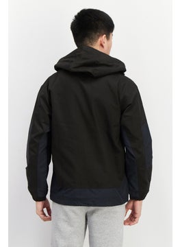adidas Originals Men Sportswear Fit Long Sleeve Hooded Jacket, Black  - Image 3