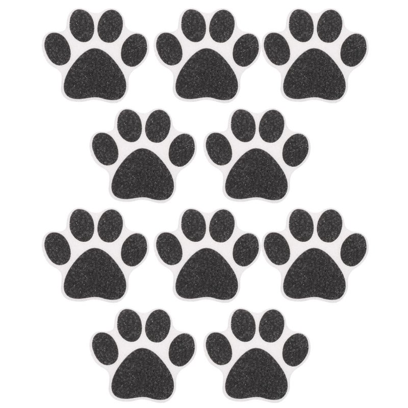 Non Slip Bathtub Floor Stickers 10PCS Dog Bath Safety Decoration Black - Image 2