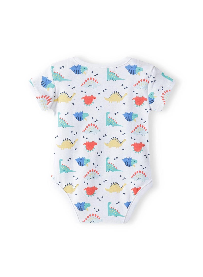 MINOTI 7-Pack Baby Boys Bodysuits with Short Sleeves and Print - Image 3