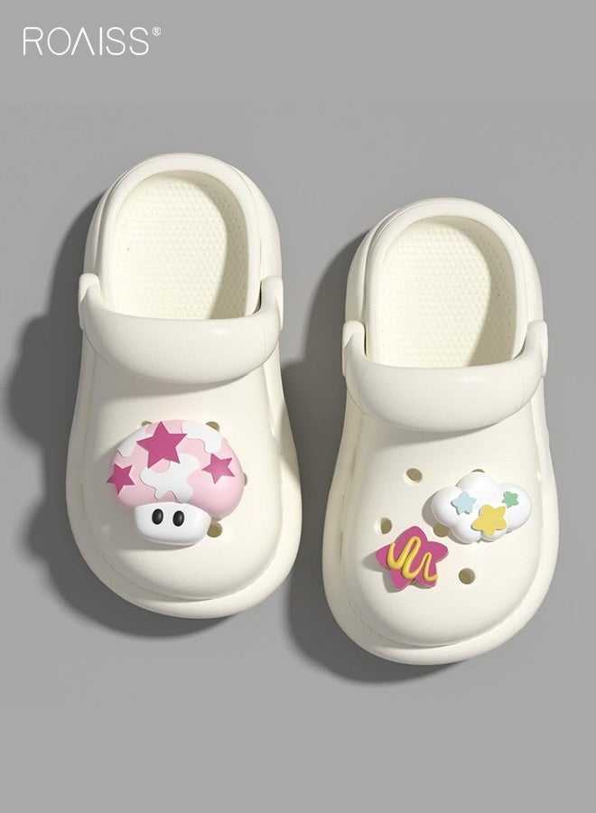 رويس صنادل رائعة للفتيات، أحذية مريحة بنعل ناعم مانع للانزلاق، شباشب قابلة للتنفس بتصميم كرتوني، أحذية شاطئية للفتيات، مناسبة للشاطئ والارتداء اليومي والمناسبات غير الرسمية - Image 1