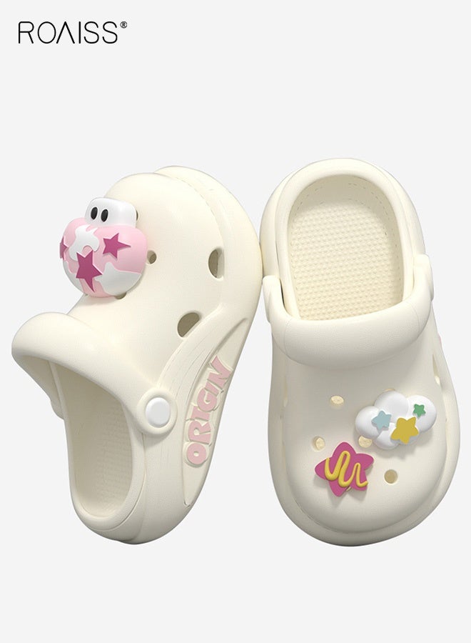 رويس صنادل رائعة للفتيات، أحذية مريحة بنعل ناعم مانع للانزلاق، شباشب قابلة للتنفس بتصميم كرتوني، أحذية شاطئية للفتيات، مناسبة للشاطئ والارتداء اليومي والمناسبات غير الرسمية - Image 2