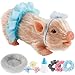 HOTBEST Silicone Pig Silicone 5 Inch Lifelike Pig Doll with Nursing Bottle and Clothing Accessories Cute Realistic Miniature Reborn Interesting Full Body Toys White F - Image 2
