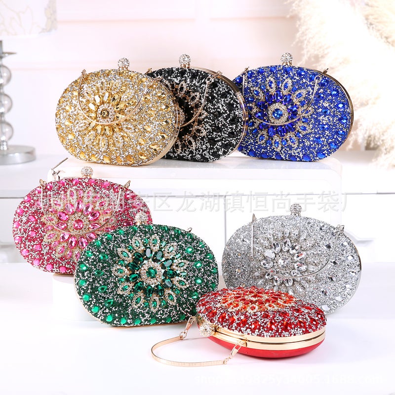 2025 Sunflower Diamond-Encrusted Evening Bag Personalized Dress Evening Bag Fashion Banquet Women'S Clutch Bag - Image 2