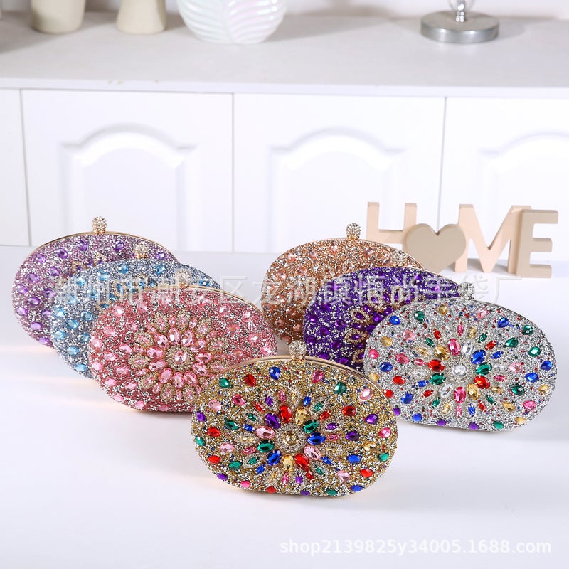 2025 Sunflower Diamond-Encrusted Evening Bag Personalized Dress Evening Bag Fashion Banquet Women'S Clutch Bag - Image 3
