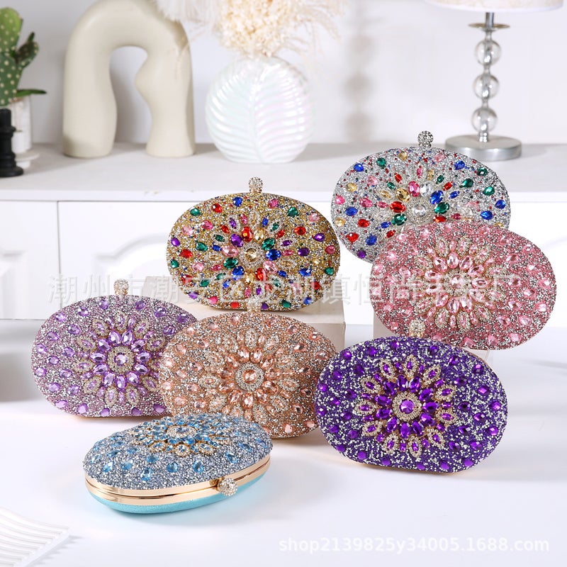 2025 Sunflower Diamond-Encrusted Evening Bag Personalized Dress Evening Bag Fashion Banquet Women'S Clutch Bag - Image 4