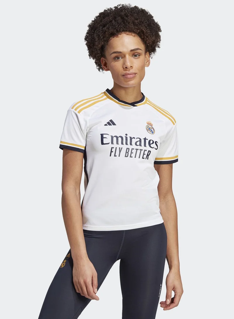 adidas تيشيرت رياضي بشعار فريق ريال مدريد