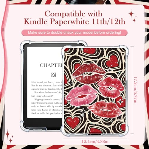 Rngmsi Insert Cardstock for Clear Case - 8Pcs Y2K Aesthetic Cardstock Inserts Compatible with Kindle Paperwhite 11th-12th, 6.9"X4.8" Leopard Print Papers for E-Reader Clear Back Cover Accessories - Image 2