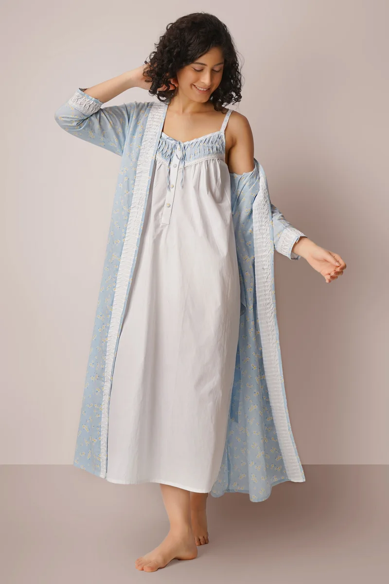 After Dark Amra, Blue Nightdress and Gown