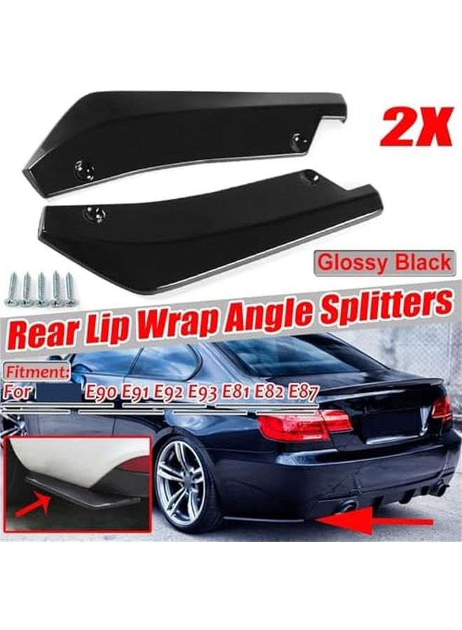 Universal Car Bumper Lip Spoiler Diffuser Splitter Fender Protector Side Skirt Extension Matte Black - Image 3
