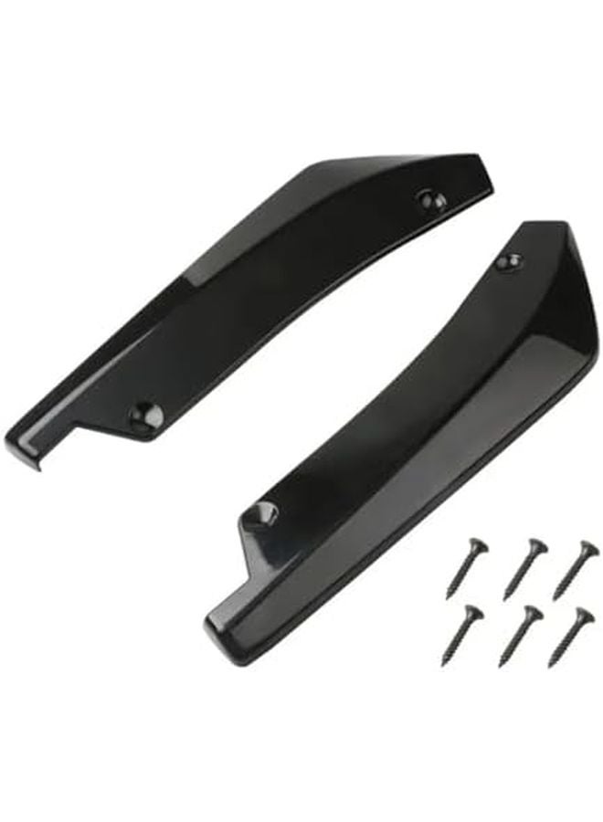 Universal Car Bumper Lip Spoiler Diffuser Splitter Fender Protector Side Skirt Extension Matte Black - Image 2