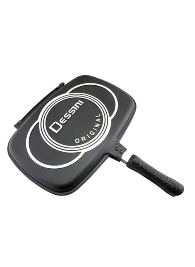 DESSINI Double Side Die Casting Grill Pan Black 40 centimeter  - Image 2