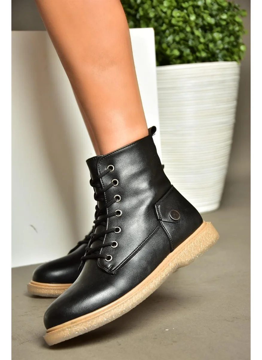 Fox Shoes R374821609 Black Low-Sole Classic Women's Boots