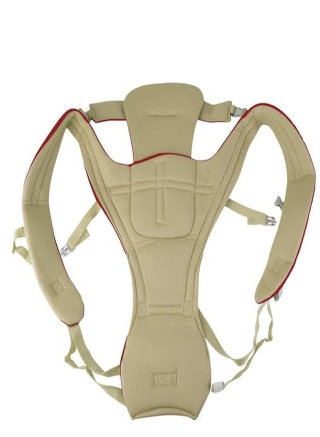 SKMODEL STYLISH Kid Adjustable Hands-Free 4-In-1 Baby Carrier Cum Kangaroo Bag With Comfortable Head Support & Buckle Straps For 0-18 Months Baby (Red) - Image 3